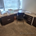 Grey L Suite Office Desk w/ Storage, Client Knee Space